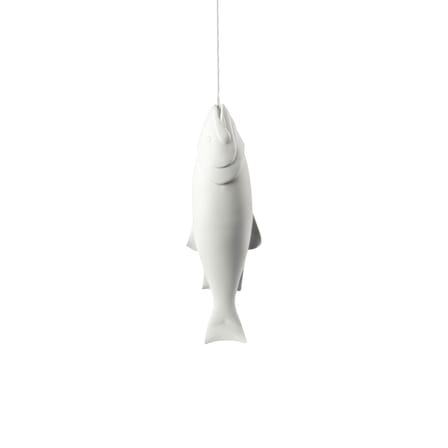 Suspension Mykiss Fish céramique blanc / H 57 cm - POLSPOTTEN