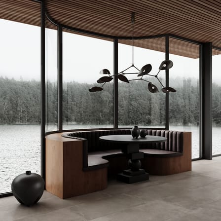 Suspension Stingray métal marron / Modulable - 152 x 121 cm - 101 COPENHAGEN