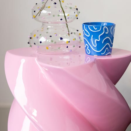 Table d'appoint Marshmallow / Ø 29 x H 39,5 cm - Fibre de verre - & klevering