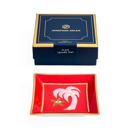 Plateau Playa céramique / Vide-poche - 11 x 11 cm - Jonathan Adler