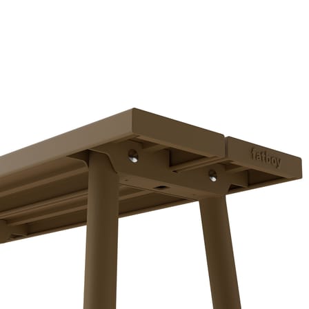 Banc Fred's métal marron / L 160 cm - 3 places - Fatboy