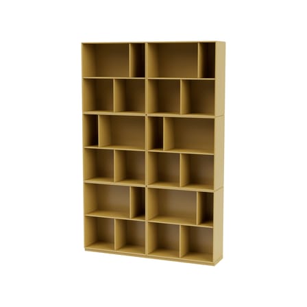 Bibliothèque Read bois jaune / L 139,2 x P 30 x H 211,8 cm - MONTANA