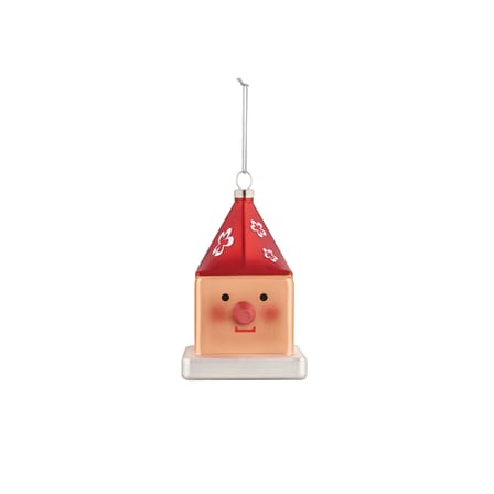Boule de Noël Cubocchio verre multicolore / peint main - Alessi