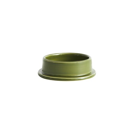Column Medium Candle stick ceramic green / For block candle - Ø 11 cm - Hay