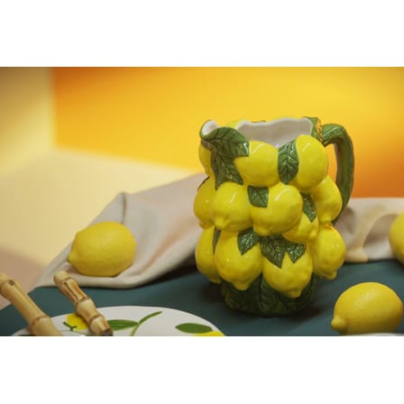 Carafe Lemon céramique jaune vert / Céramique - & klevering