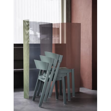 Chaise empilable Cover bois noir - Muuto