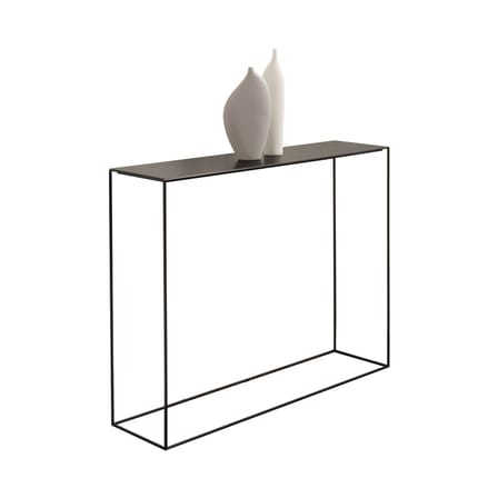 Console Slim Irony métal noir / L 124 cm - Zeus