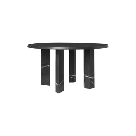 Couchtisch Taula marmor schwarz / Ø 67 x H 35 cm - Marmor - Ferm Living