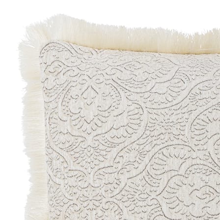Coussin Cabrie tissu blanc / Brodé - 50 x 50 cm - Bloomingville