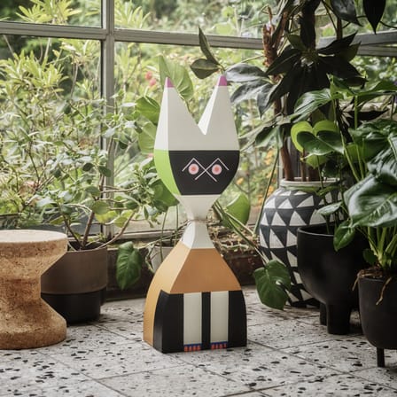 Décoration Wooden Doll No. 9 super large bois multicolore / By Alexander Girard, 1952 - H 82 cm - Vitra