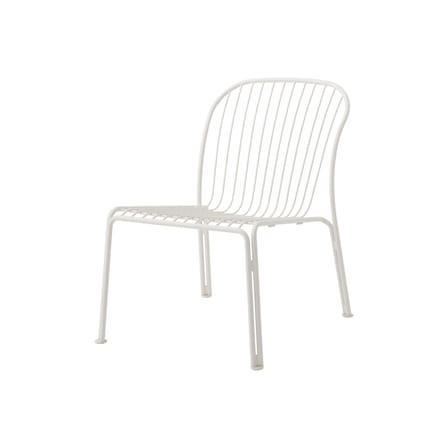 Fauteuil lounge Thorvald SC100 métal blanc / Sans accoudoirs - &tradition