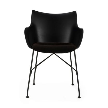 Fauteuil Q/Wood SOFT bois noir / Bois moulé - Kartell