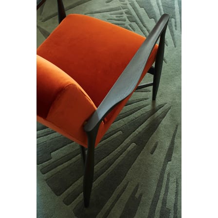 Fauteuil rembourré Floating tissu bleu bois naturel / Structure chêne - RED Edition