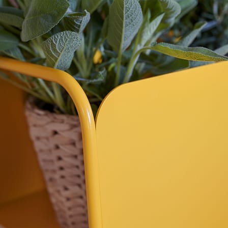 Picolino Flower-pot holder metal yellow / Storage - Metal / L 66 x H 63 cm - Fermob