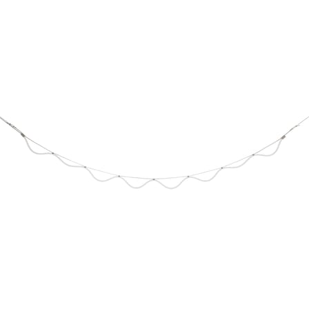 Guirlande lumineuse extérieur Spline LED tissu bleu / 4,5 mètres - Petite Friture