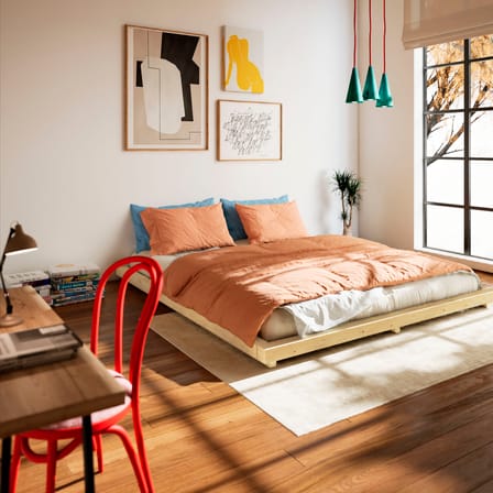 Lit double Dock / Pour matelas 180 x 200 cm - KARUP DESIGN