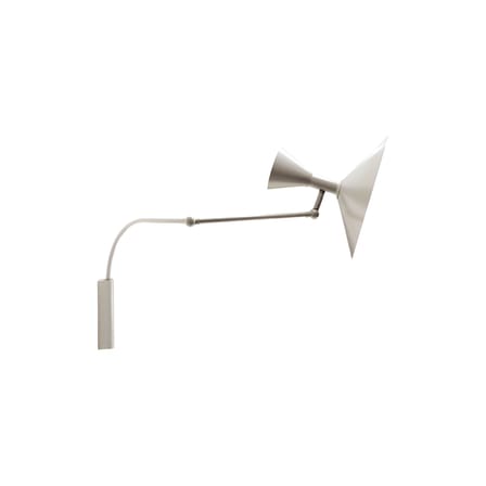 Wandleuchte mit Stromkabel MINI Lampe de Marseille metall weiß von Le Corbusier / L 85 cm - Neuauflage des Originals von 1954 - Nemo