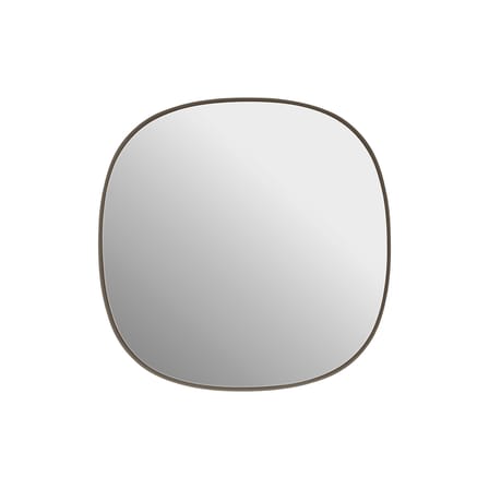 Miroir mural Framed XS métal beige / 40 x 40 cm - Muuto
