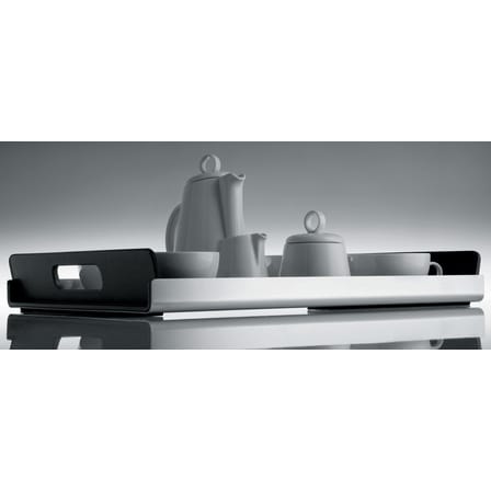 Plateau Vassily métal noir / Acier - 45 x 30 cm - Alessi