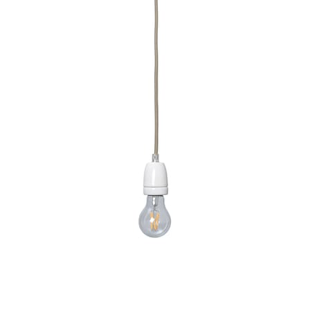 Sistema di sospensione elettrica Cord ceramica bianco / Presa in porcellana - Ferm Living