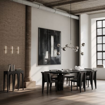 Suspension Drop Globe métal argent / 150 x 120 x H 85 cm - 101 COPENHAGEN
