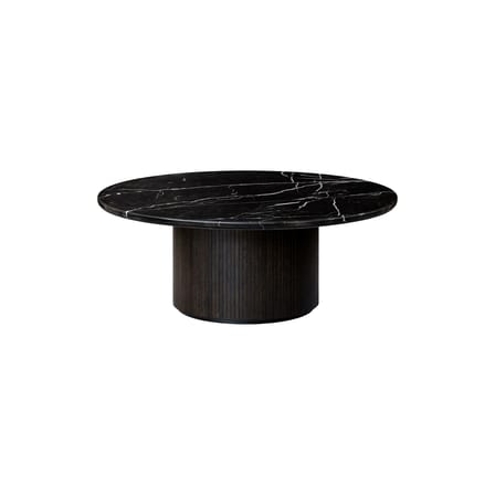 Table basse Moon marbre noir / Marbre - Ø 120 cm - Gubi