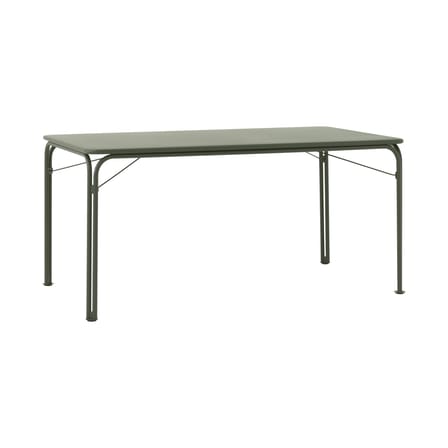 Table rectangulaire Thorvald SC113 métal vert / 160 x 90 cm - 6 places - &tradition