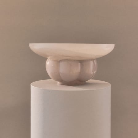 Coppa Uva vetro beige / Ø 33 cm - AYTM