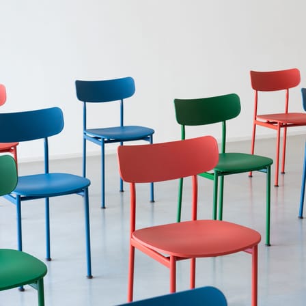 Chaise Motta vert / Jasper Morrison - Polypropylène recyclé - Magis