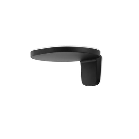 Applique Oplight LED W1 métal noir / Small - L 22 x P. 19 cm - Flos