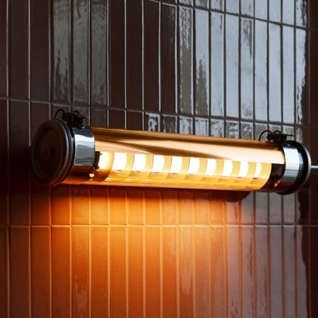 Applique salle de bains Purcell LED métal cuivre / Pour salle de bains - L 45 cm - SAMMODE STUDIO