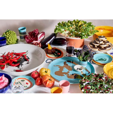 Assiette à mignardises Feast céramique bleu XS / Ø 16 cm - Serax
