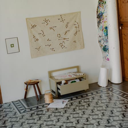 Banc enfant Little Architect / Rangement avec tiroir coulissant - L 60 cm - Ferm Living