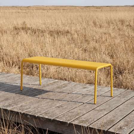 Banc Panorama métal jaune / L 140 cm - TIPTOE