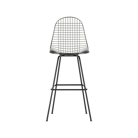 Barhocker Wire Stool High metall schwarz / H 79,5 cm - Eames, 1951 - Vitra