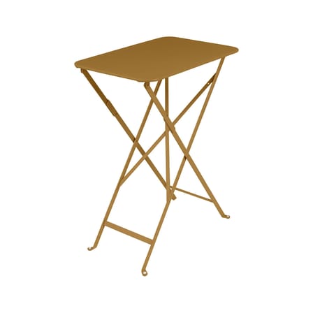 Tavolo pieghevole Bistro metallo giallo / 57 x 37 cm - Acciaio / 2 persone - Fermob