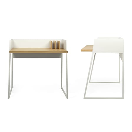 Bureau Working blanc bois naturel - POP UP HOME