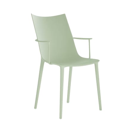 Chaise H.H.H plastique vert / Soft touch - Recyclé - Kartell