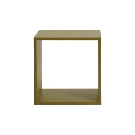 Étagère Stacked bois vert / Medium carré 43x43 cm/ Sans fond - Muuto