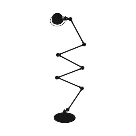 Lampadaire Loft Zigzag métal noir / 6 bras - H max 240 cm - Jieldé