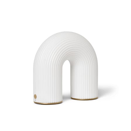 Lampe sans fil rechargeable Vuelta LED plastique blanc / L 16.5 x H 15.5 cm - Ferm Living