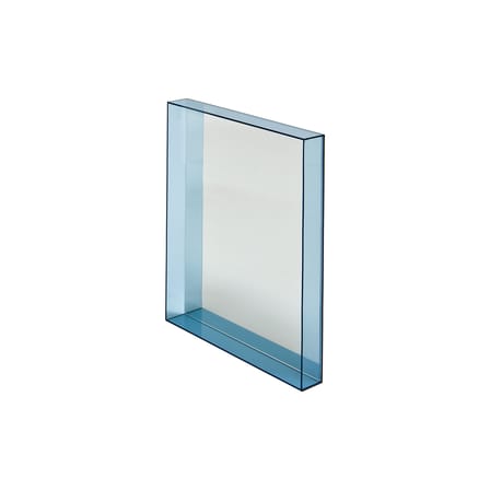 Miroir mural Only me plastique bleu / L 50 x H 70 cm - Philippe Starck, 2012 - Kartell