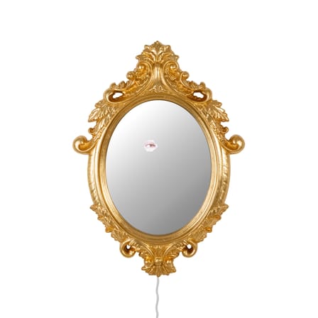 Miroir mural Reflecting - Ciclope / Ecran LCD animé avec oeil qui bouge - L 62 x H 85 cm - Seletti