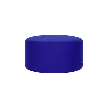 Pouf Folk Petit tissu bleu / Ø 50 x H 25 cm - NOO.MA