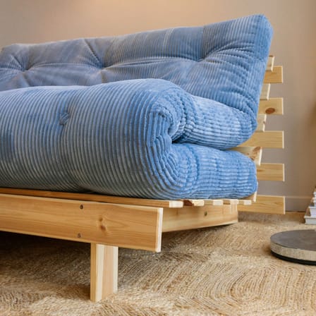 Canapé convertible Roots / L 140 cm - 3 positions / Structure pin clair - KARUP
