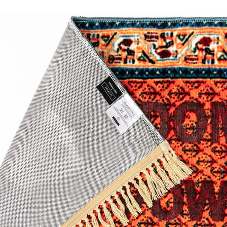 Burnt - Freedom Rug textile multicoloured / 80 x 120 cm - Inscription produced by combustion - Seletti