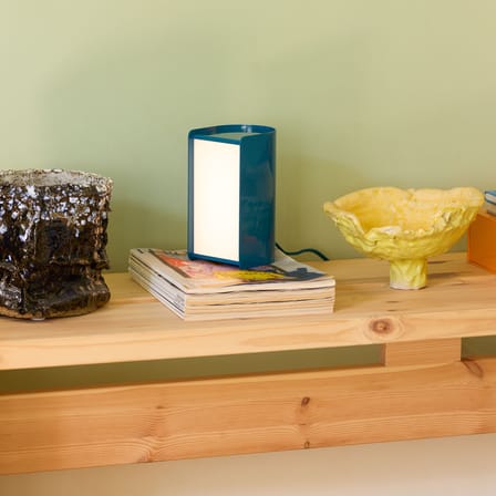 Book LED Table lamp metal blue - HÜBSCH