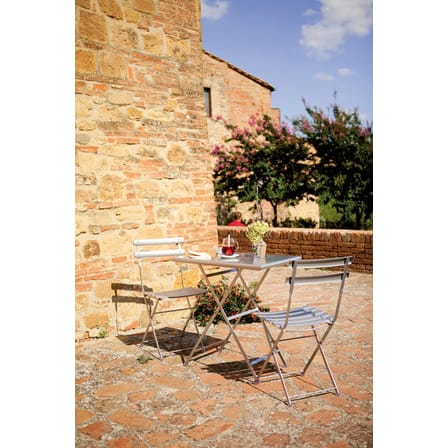 Set table & assises Arc en Ciel métal / Table 70x50cm + 2 chaises - Emu