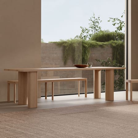 Table rectangulaire Galta Forte bois naturel / 240 x 90 cm - KANN DESIGN