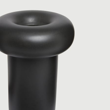 Dough Vase ceramic black / Ø 18 x H 26 cm - TOOGOOD